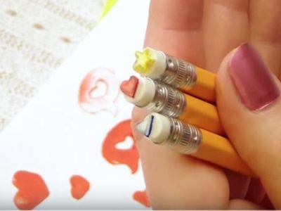 Szuper házi nyomda radírból és szivacsból - Mutatjuk, hogyan készítsd el!